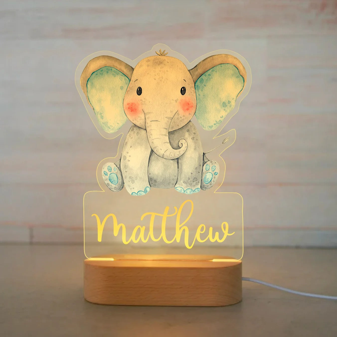 Personalized kids' lamp