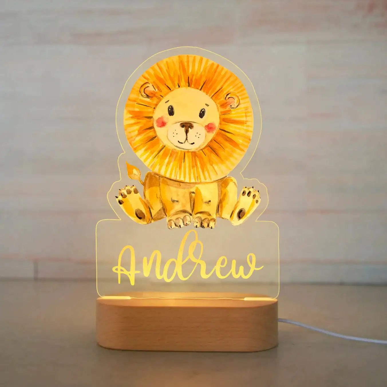 Personalized kids' lamp