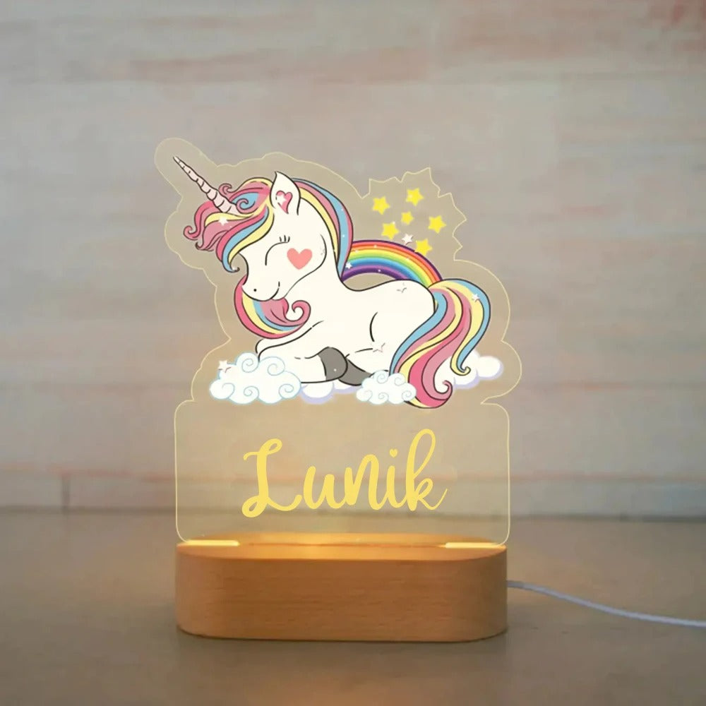 Personalized kids' lamp