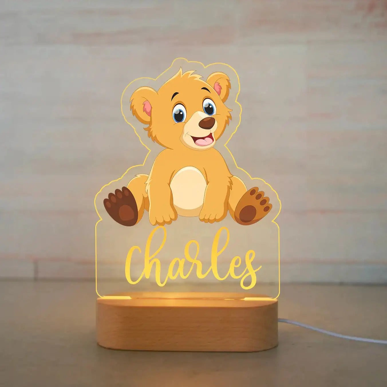 Personalized kids' lamp