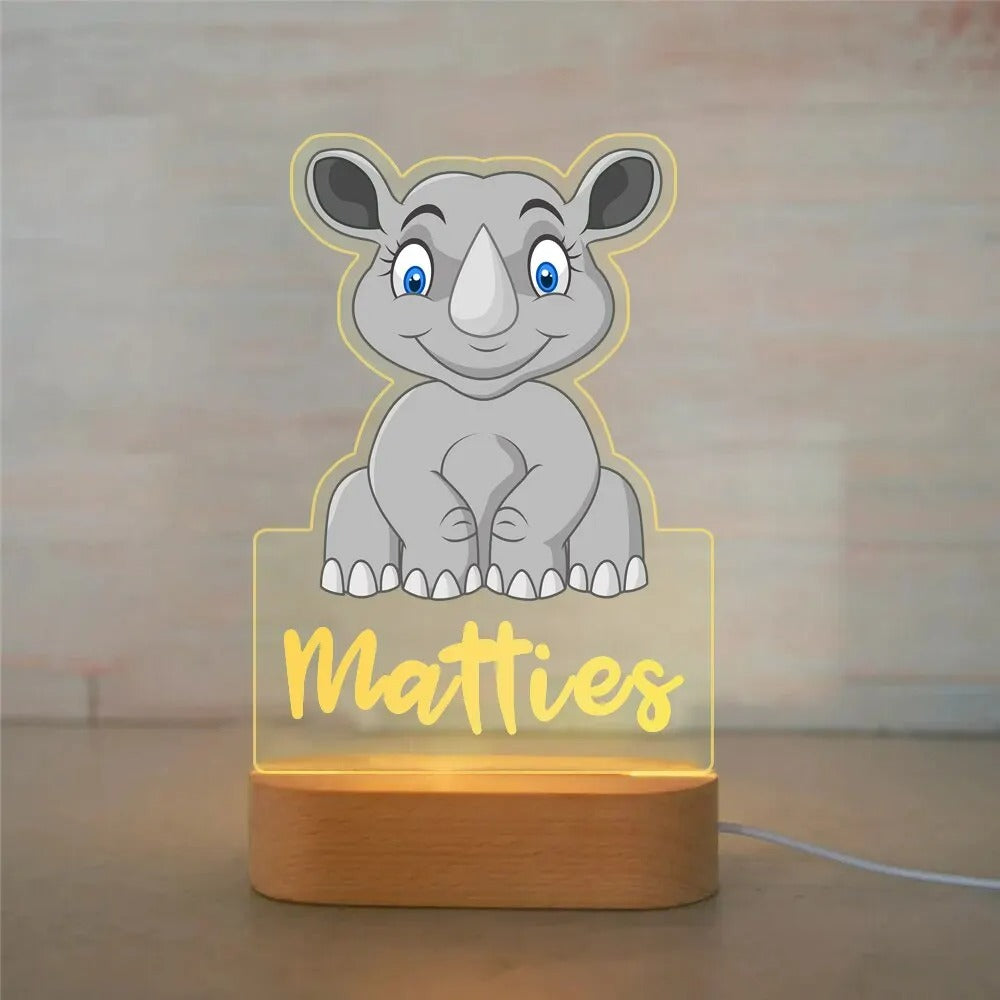 Personalized kids' lamp