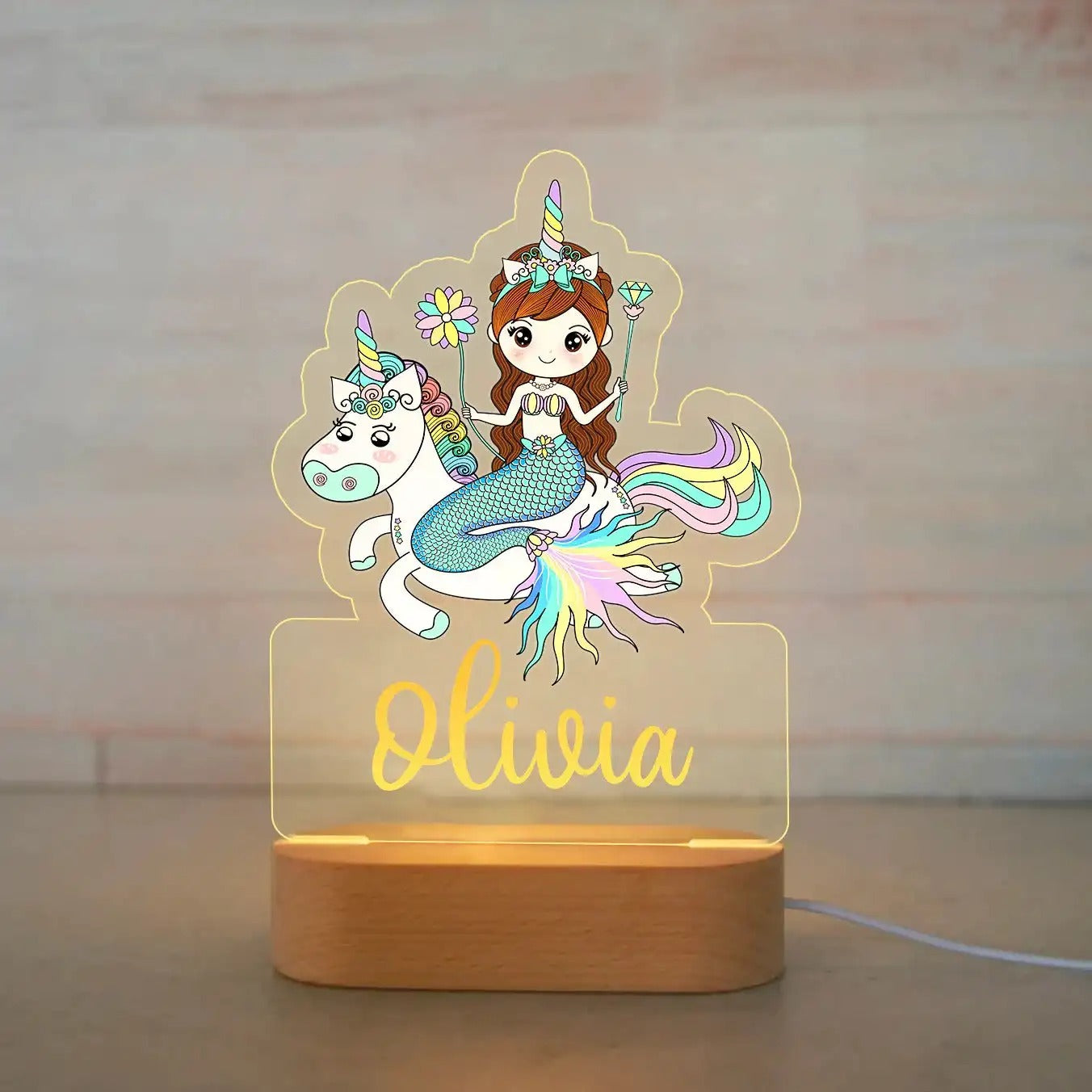 Personalized kids' lamp